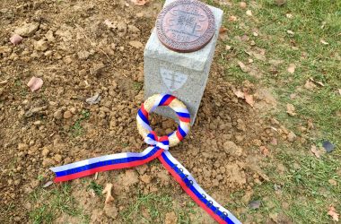 Detail of Memorial pillar and Plaque