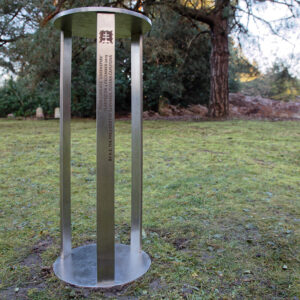 Tree of Peace in Brookwood: Memorial pillar