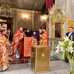 Archimandrite Seraphim and Ľubomír Rehák