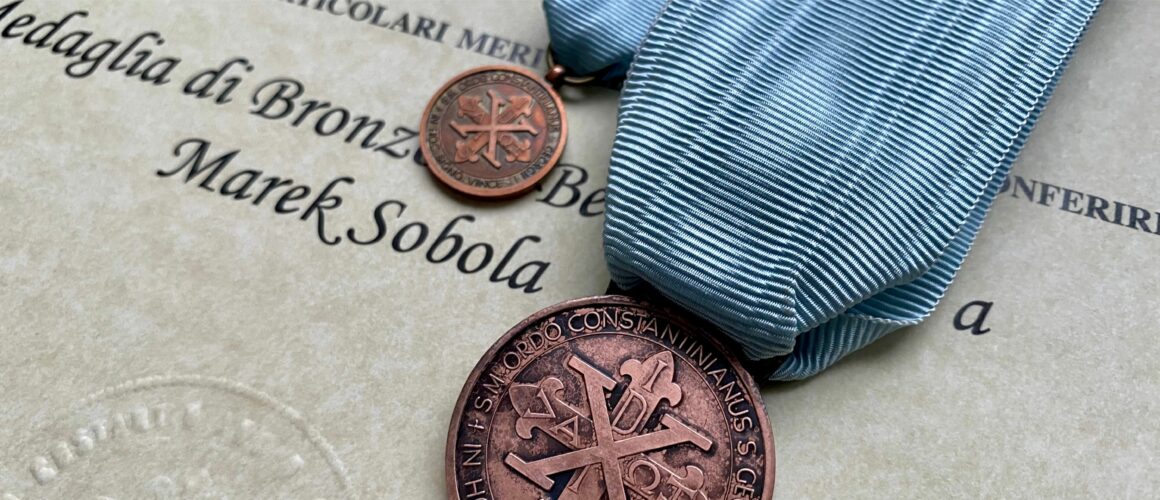 Bronze Benemerenti Medal of the Sacred Military Constantinian Order of St George Marek Sobola