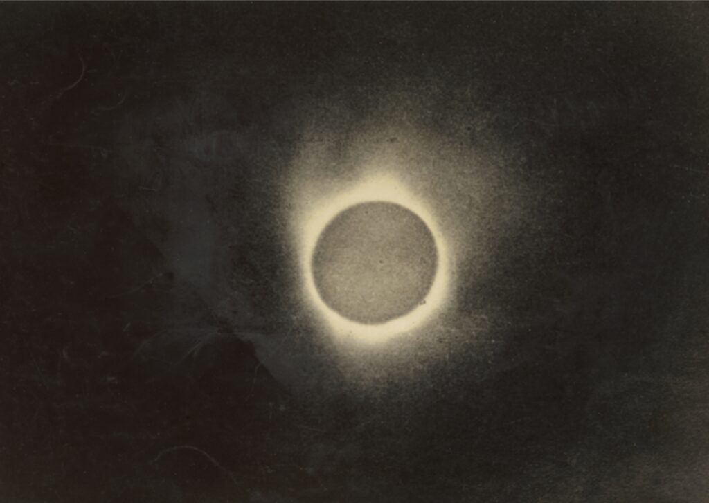 Authentic photograph of the total Solar Eclipse made on April 29, 1911 from Neifau (AWM)